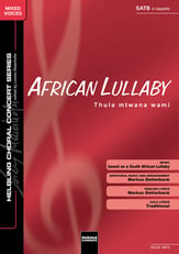 African Lullaby SATB choral sheet music cover